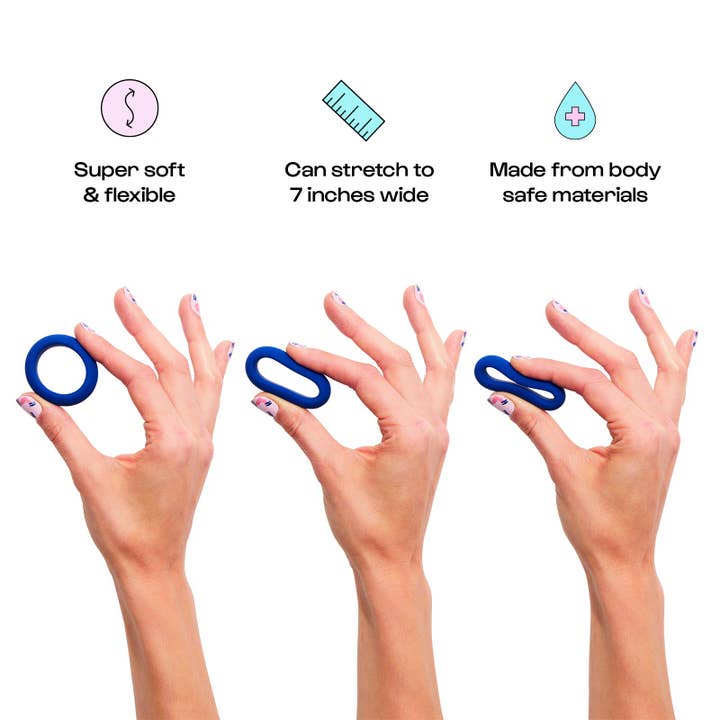 Unbound - Wholesale Sex Toy - Bandit Stretchy Silicone Sex Toy Cock Ring
