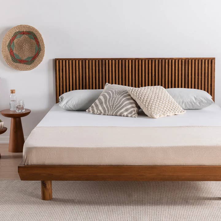 Deholzwart GmbH - Wholesale Bed - Hendrick wooden bed frame, walnut0