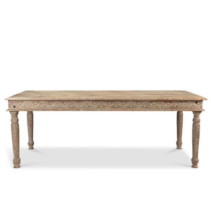 Timbergirl - Wholesale Patio Table - Carved Dining Table1