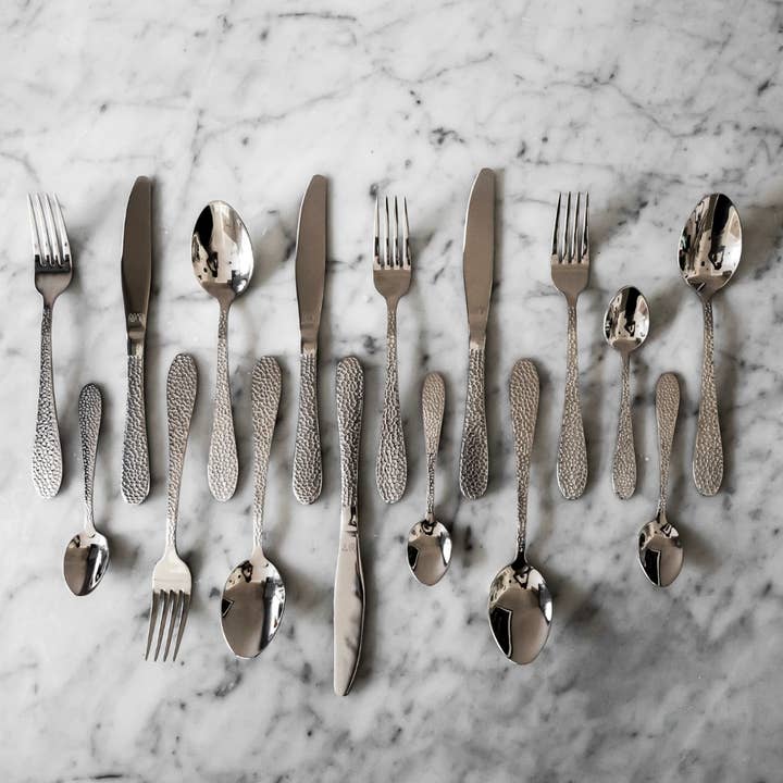 Juego de cubiertos GRÅFOT – Plata, 16 piezas para venta al por mayor de Vargen & Thor