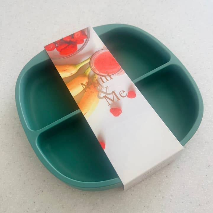 Cuddle Bug & Co – wholesale Dinner plate – Kids & Baby – Mini & Me Divider Plate Kale1