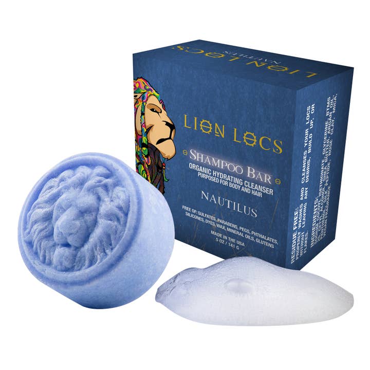 Lion Locs Nautilus 3 In 1 Shampoo Bar for Skin & Hair for wholesale by Lion Locs LLC