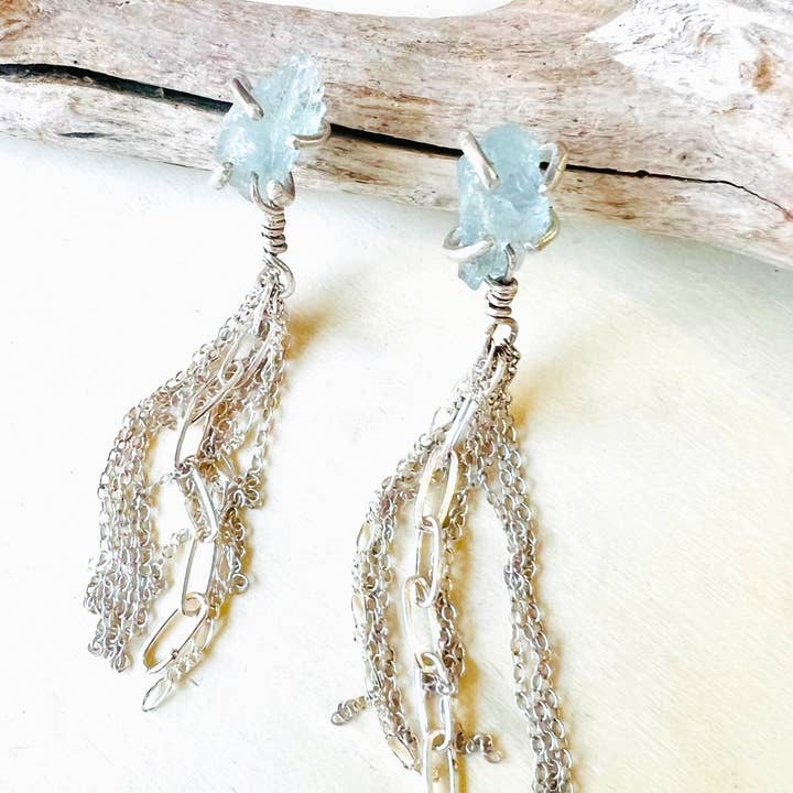 Brincos Cascata - Várias Gems em bruto por atacado de Pack for Paris