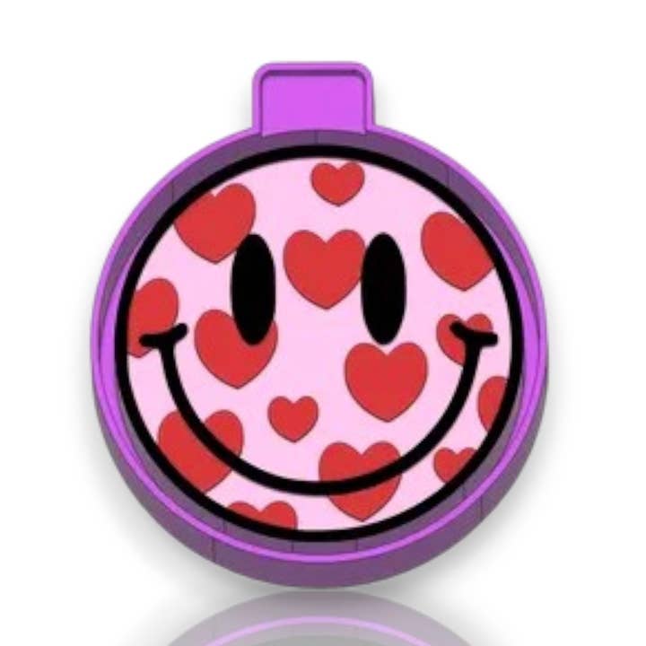 Smiley med hjärta silikonform / Formare för wholesale av Roussell Prints and Demand LLC