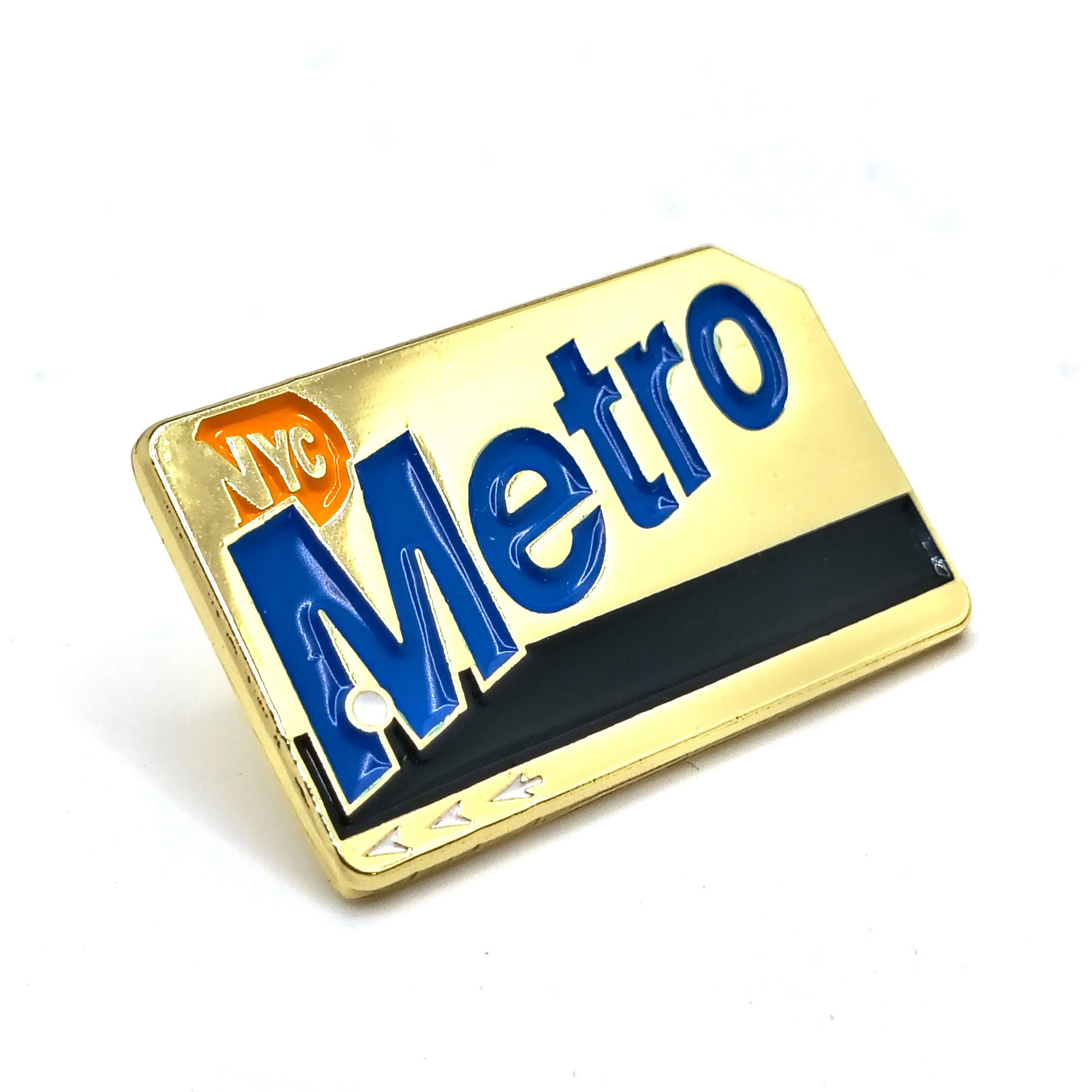 The Bao Bae - Wholesale Lapel Pin/Button - NYC Gold MetroCard Pin1