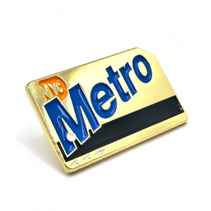 The Bao Bae - Wholesale Lapel Pin/Button - NYC Gold MetroCard Pin1