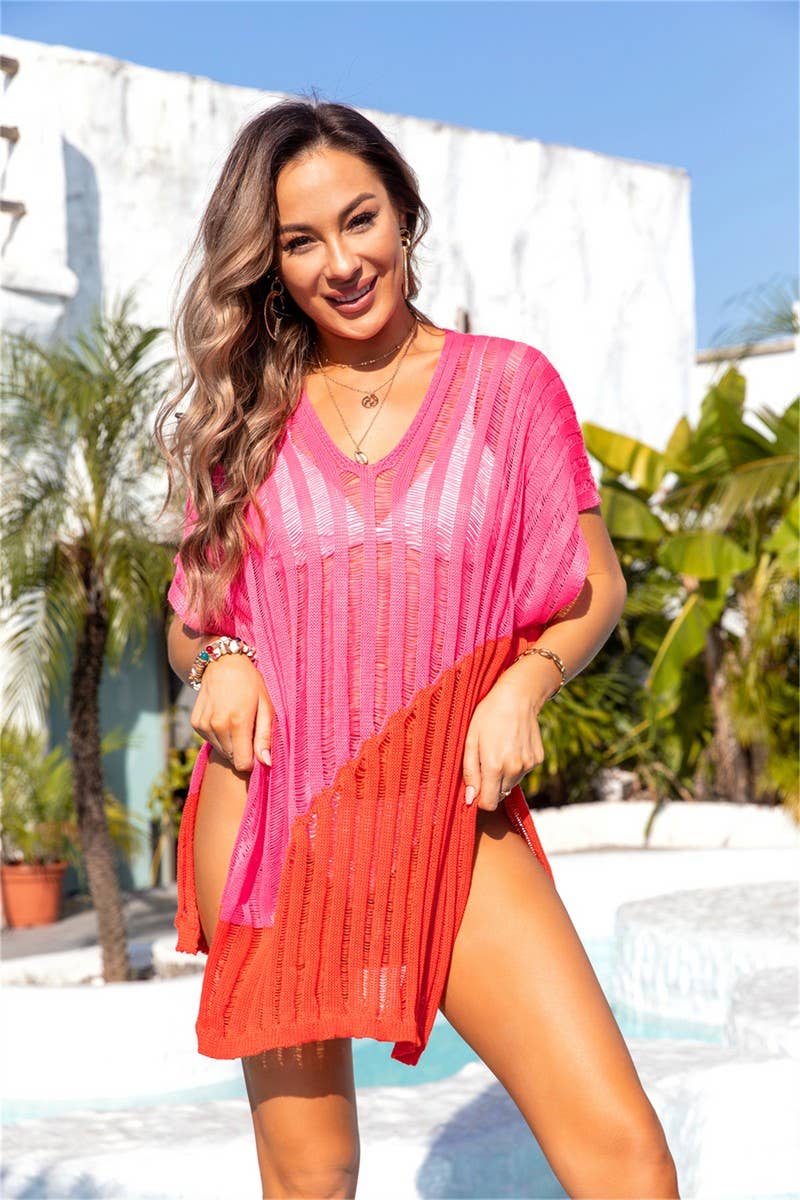 Lily Clothing - Vente Cache-maillot – femme - HAUT DE PLAGE EN BIKINI CREUX À ÉPISSES_CWTSTS01579