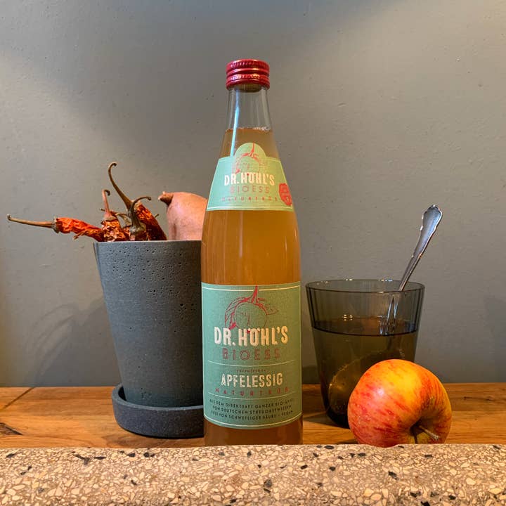 DR. HÖHL'S - Vendita all'ingrosso Sidro - Aceto di mele biologico BioESS naturalmente torbido vegano, 500 ml