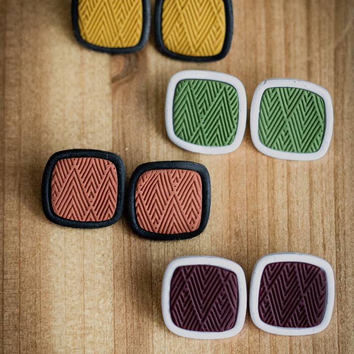 Fall Chevron Squares for wholesale by ELT Art Creations