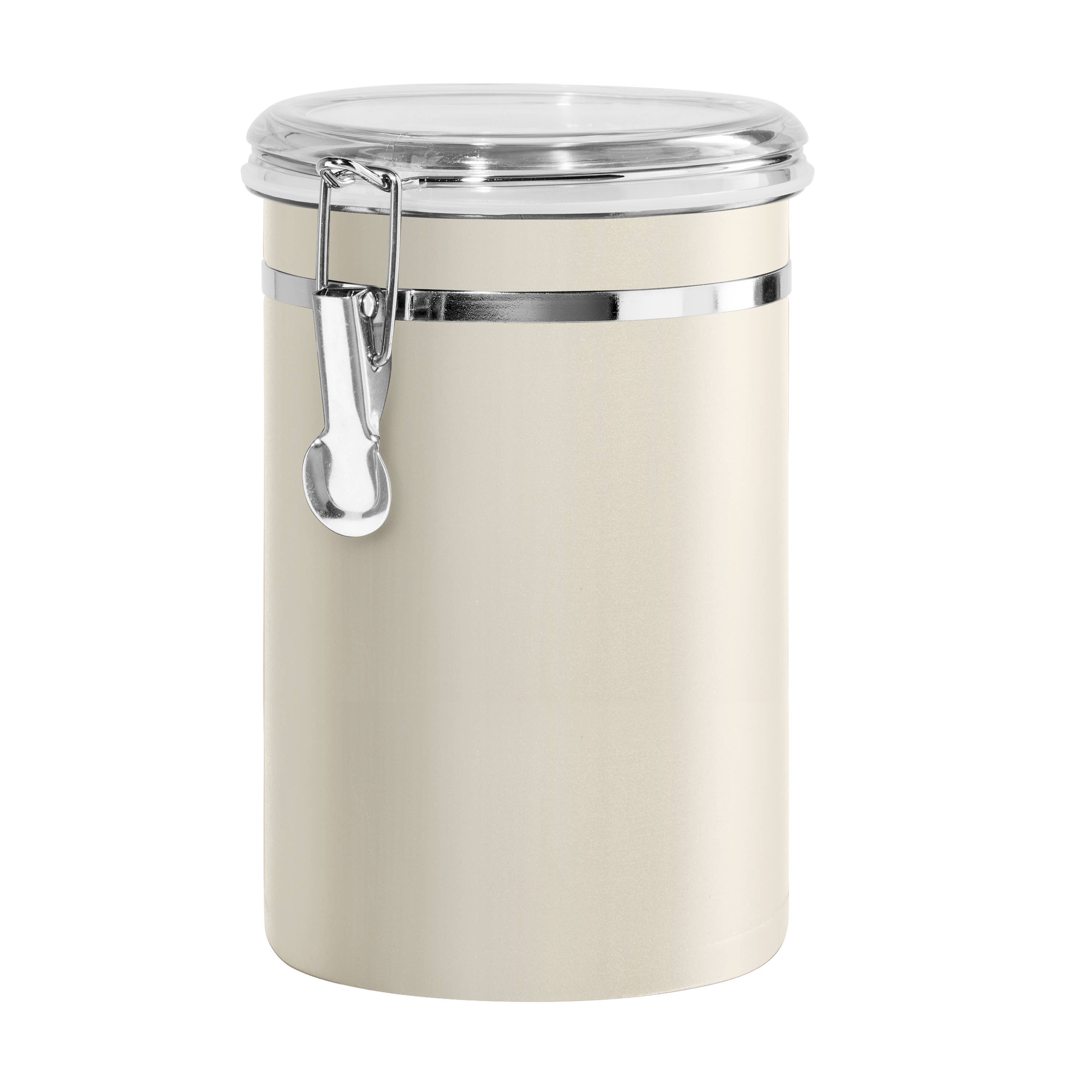 Oggi - Wholesale Canister - Food Canister - Stainless Steel & Clear Lid (7.5" H, 62 oz)4
