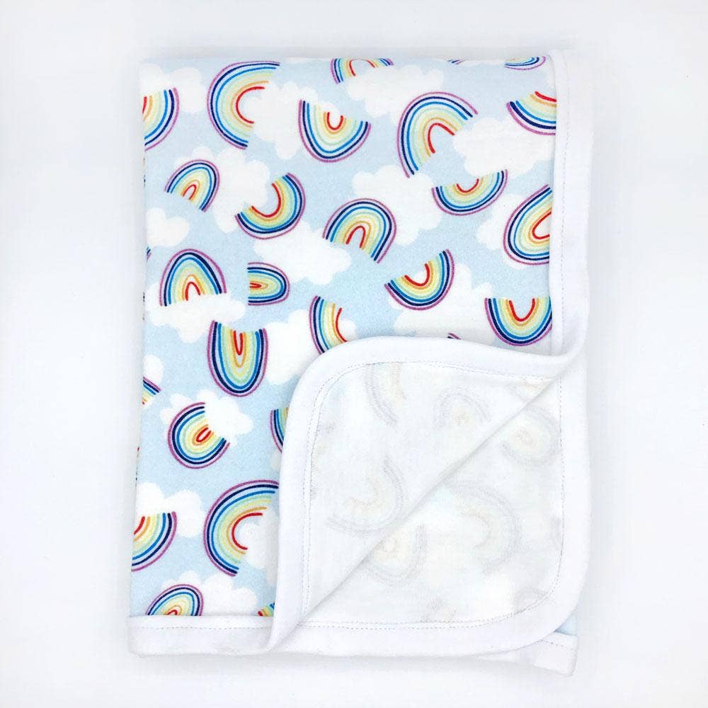 Sunny Day Designs - Wholesale Bedding Blanket - Kids & Baby - Rainbow Sky Organic Cotton Baby Blanket3