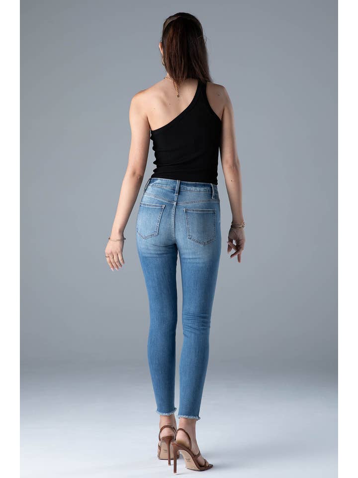 Ceros Jeans - Vente Jean – femme - Jean skinny en jean taille moyenne à taille moyenne pour femmes5