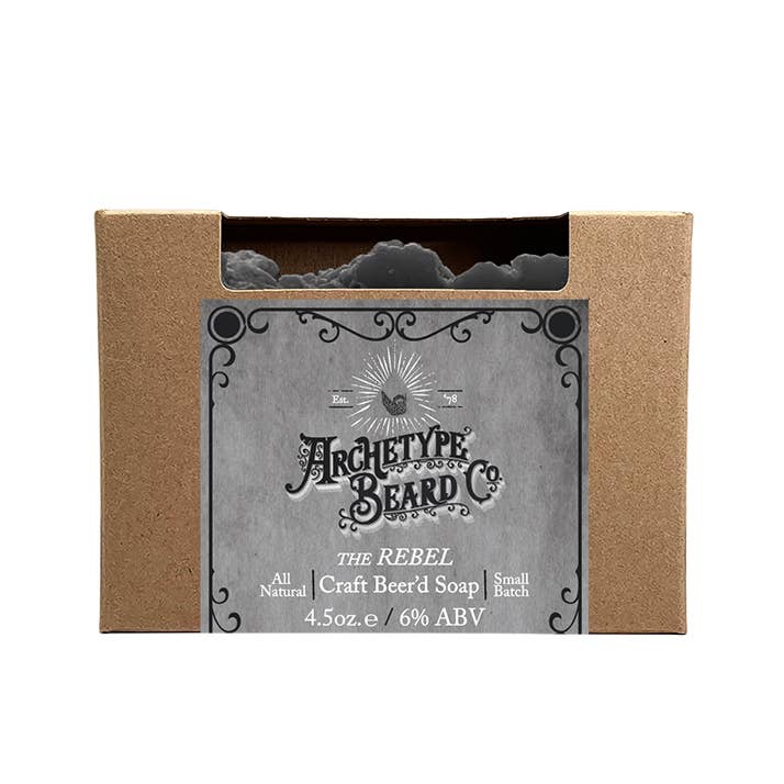 Rebel – Savon à la bière artisanale pour la vente par Archetype Beard Co