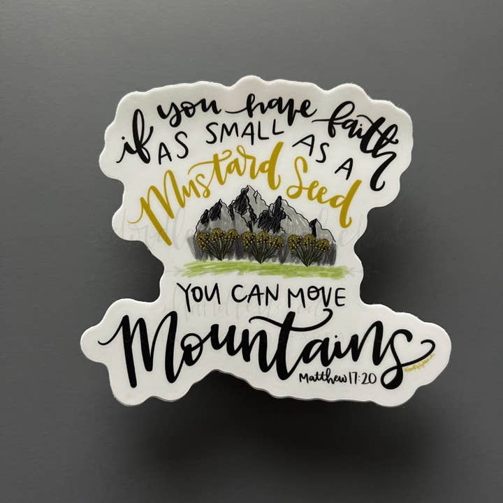 Du kan flytte bjerge klistermærke for engroshandel hos Doodles By Rebekah