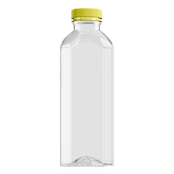 OH YES PLASTICS - Wholesale Milk/Juice Bottle - 16 oz Square Plastic Juice Bottles