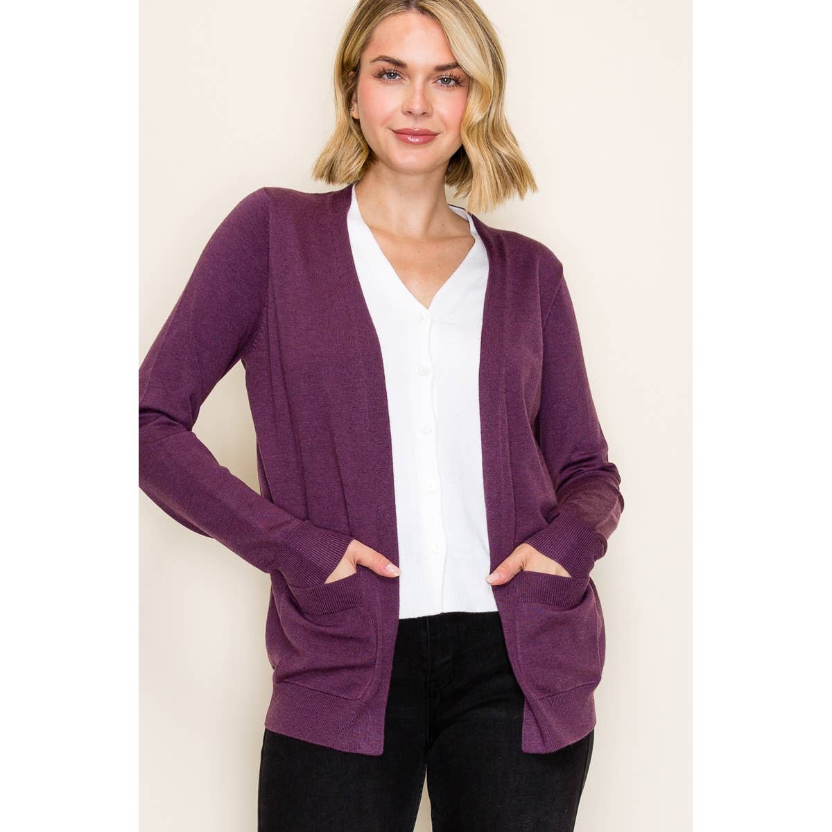 STACCATO - Vendita all'ingrosso Cardigan - Donna - CARDIGAN MAGLIONE SCOLLO A V 2FER26