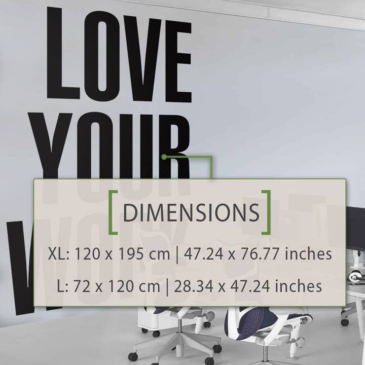 Love Your Work, Kantoorzaal, Kantoormuren, Lobby Decor voor wholesale door KUARKI