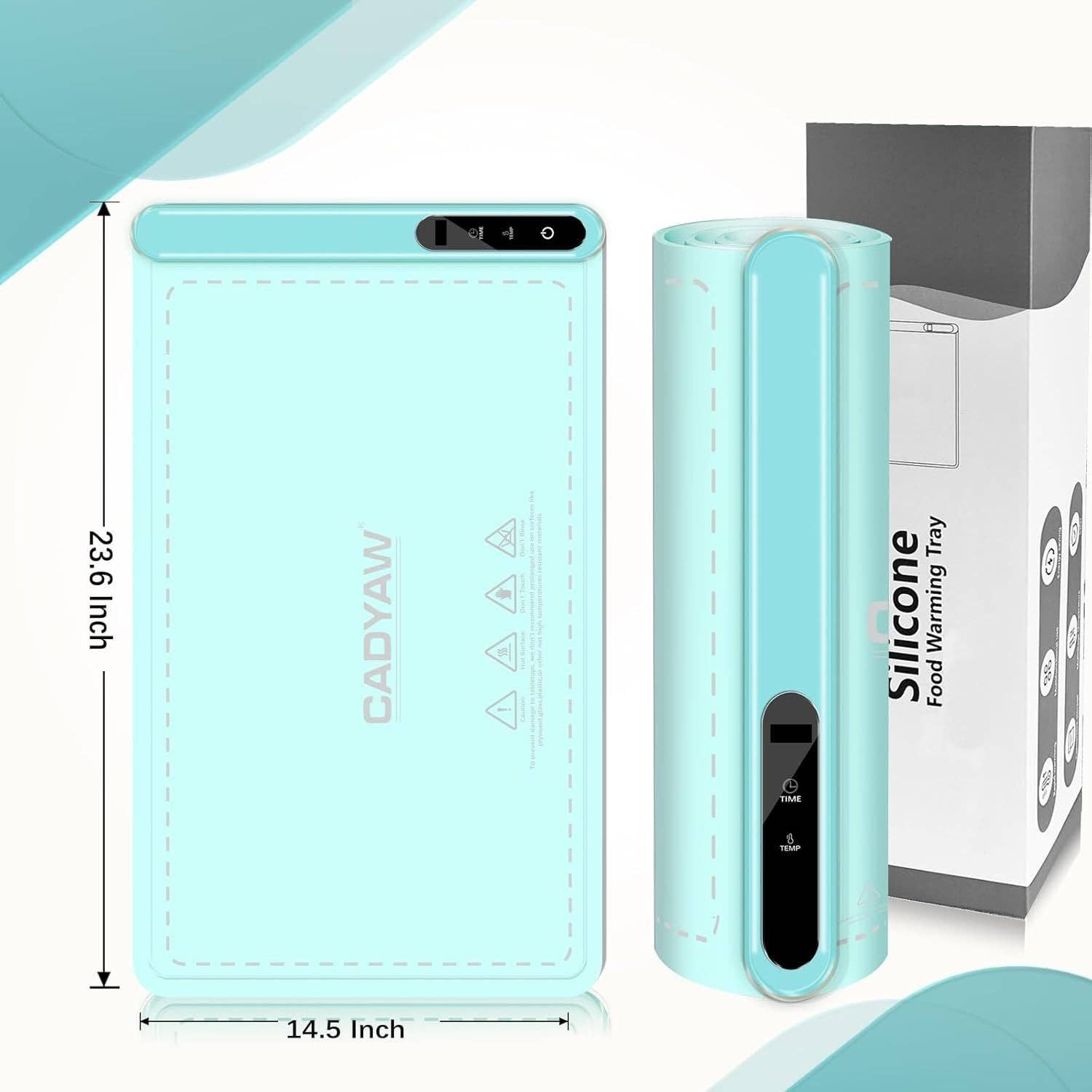 Hard Rock Health Stores - Wholesale Kitchen Appliance - Silicone Electric Roll Up Heating Tray Food Warmers Mat Portable Hot Plates to Keep Food Warm15