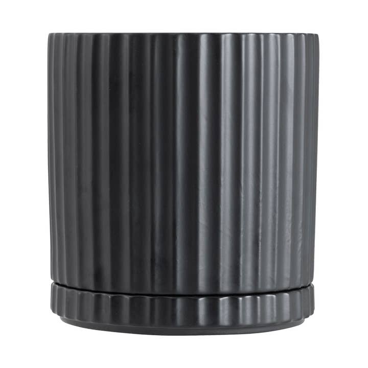 Large Athens Planter Black for wholesale by Potted