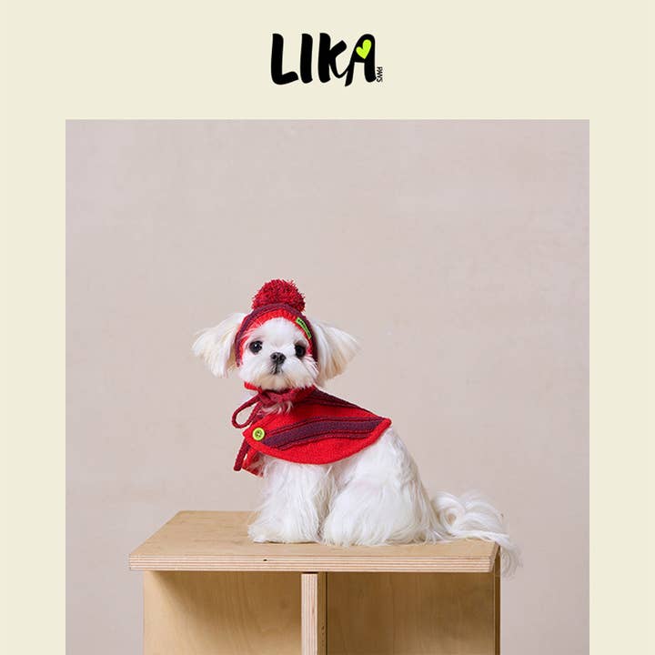 Likapaws / Heinemann Trading GbR - Wholesale Pet Scarf - Cat/Dog - Christmas Pet Hat & Cloak Set3
