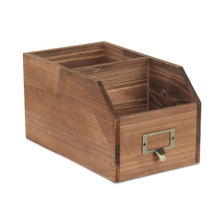 Cheungs Home Decor - Wholesale Desk Organizer - Lucius Wooden 2 Slot Organizer