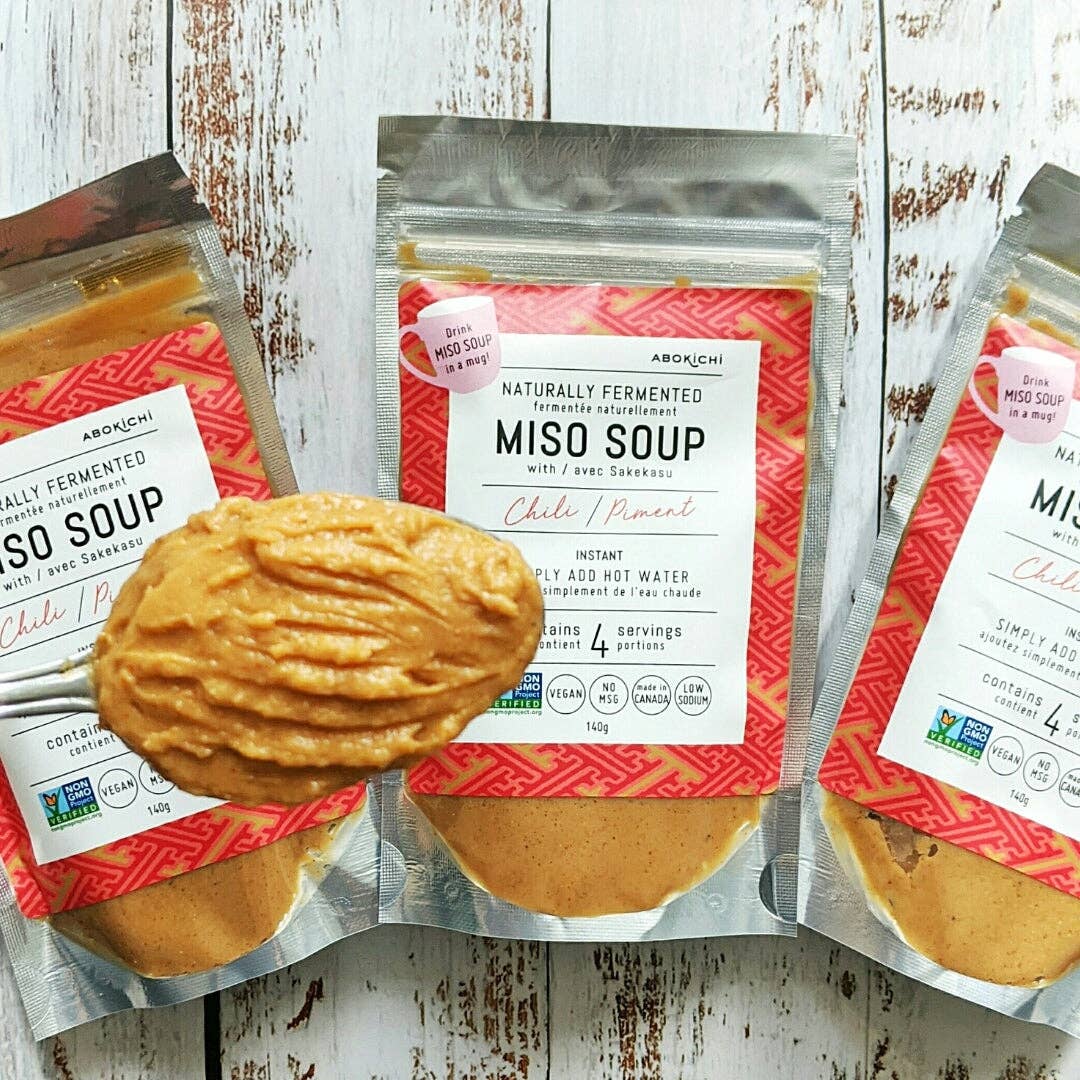 Abokichi - Wholesale Soup - Instant Miso Soup - Chili- 5OZ5