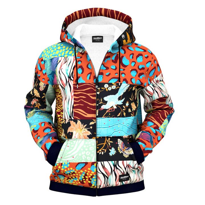 Poetry Zip Up Hoodie for wholesale by FreshHoods