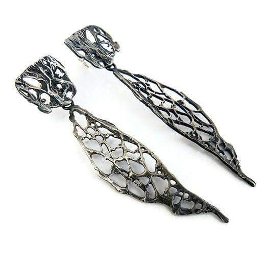 Kimya Joyas - Wholesale Dangle Earrings - Natural Pattern Long Earrings4