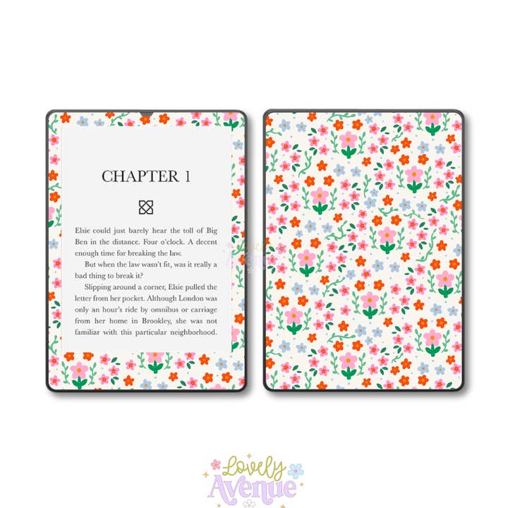 Lovely Avenue - Vendita all'ingrosso Adesivi per telefoni e laptop - Fiori Estivi - Skin per E-Reader0
