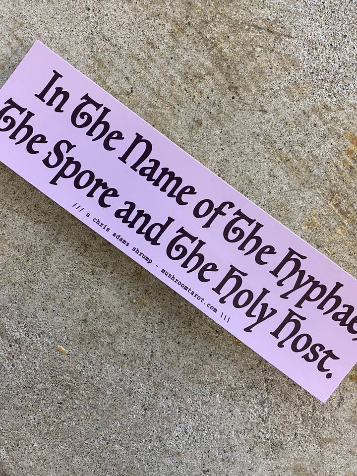 Holy Trinity Mushroom Sticker for wholesale by Sporelust!