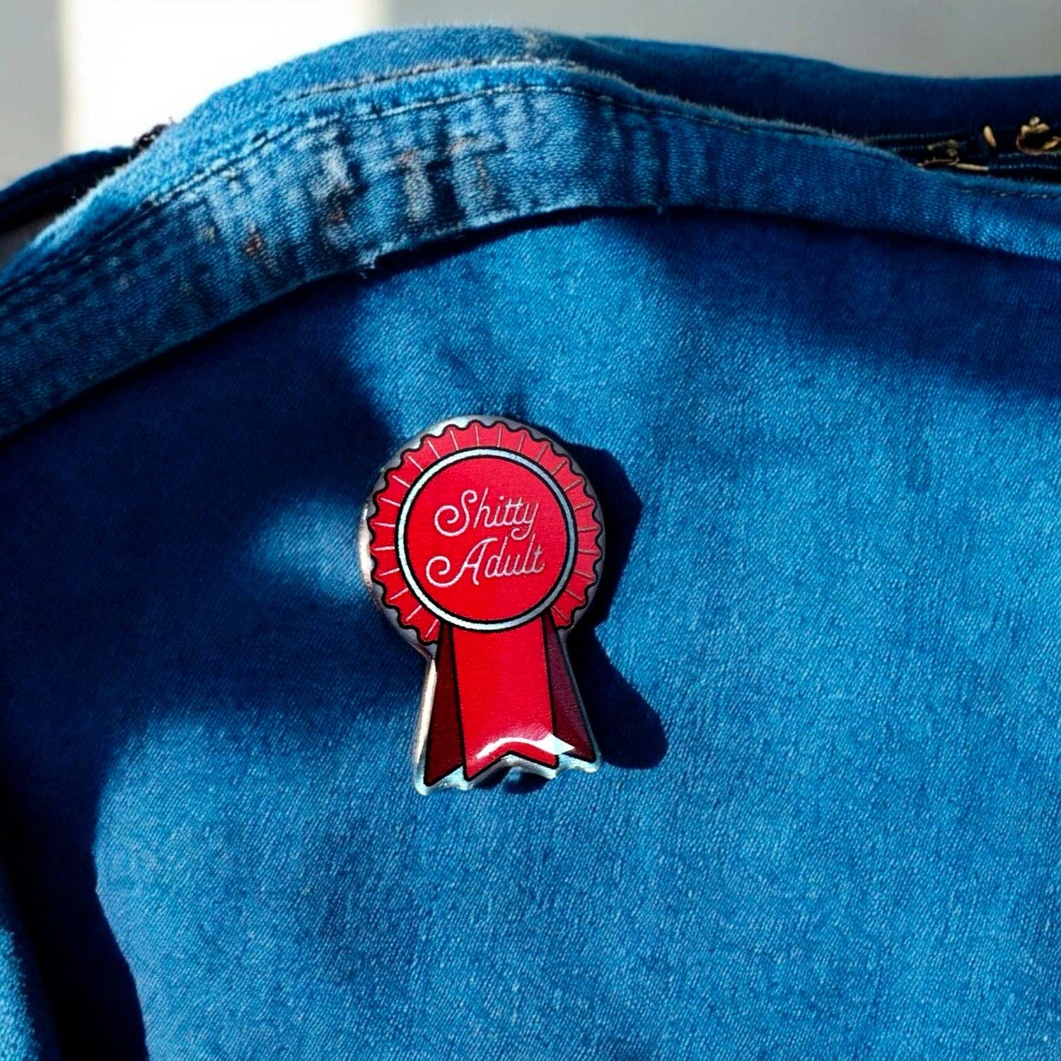 The Enamel Pin Factory - Wholesale Lapel Pin/Button - Shitty Adult - Eco Enamel Pin Badge