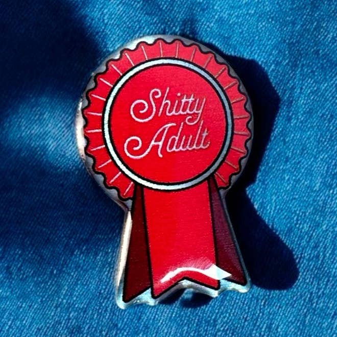 The Enamel Pin Factory - Wholesale Lapel Pin/Button - Shitty Adult - Eco Enamel Pin Badge0