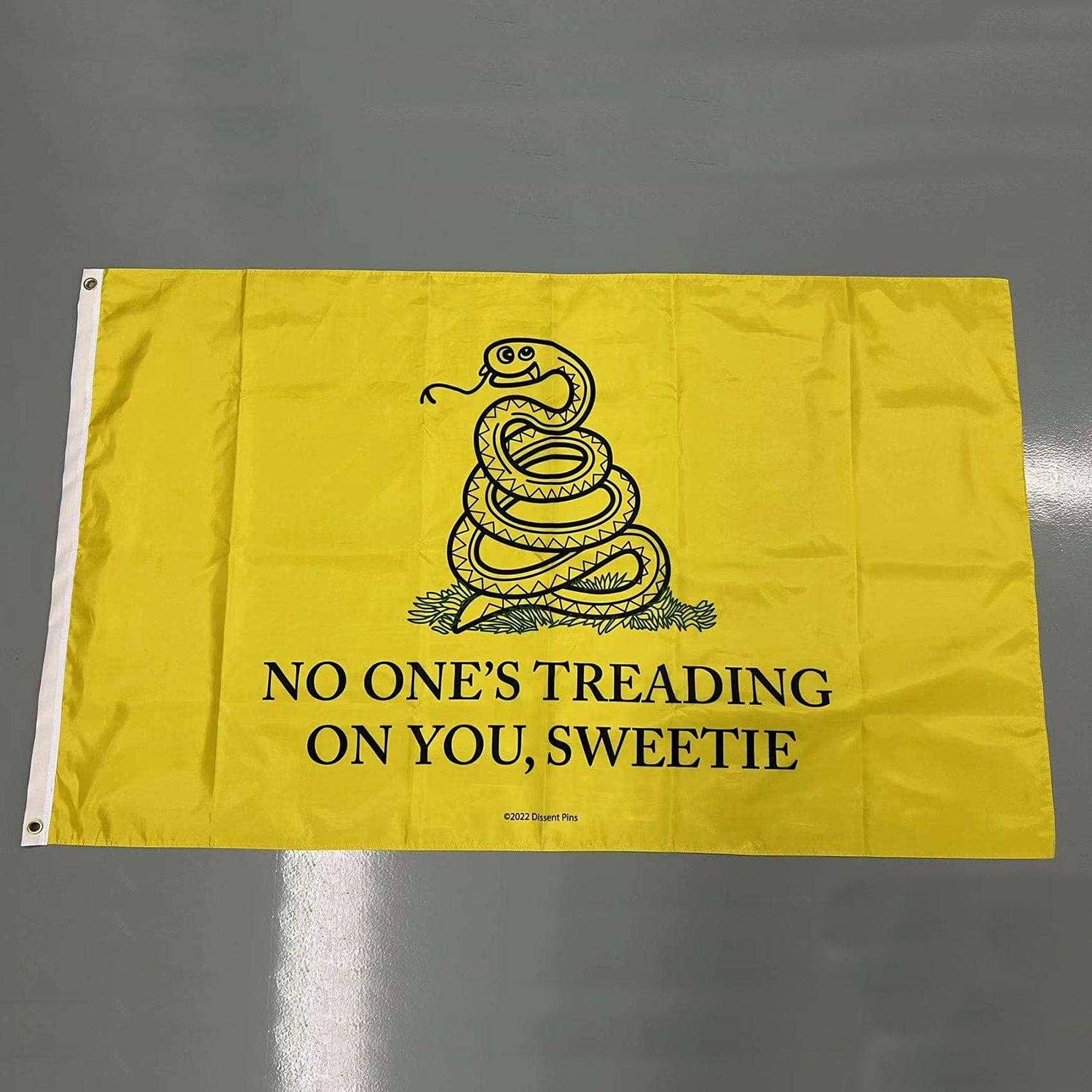 Dissent Pins - Wholesale Flag - No One's Treading On You, Sweetie Flag 3' x 5'2