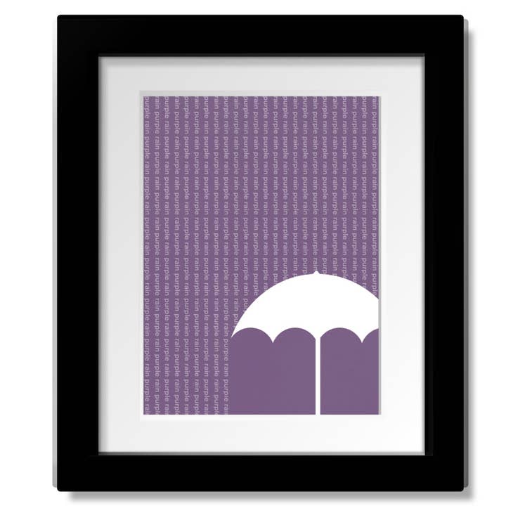 Purple Rain by Prince - Song Lyric Inspired Wall Art Print Poster Canvas Decor Music Memorabilia for wholesale by Song Lyrics Art