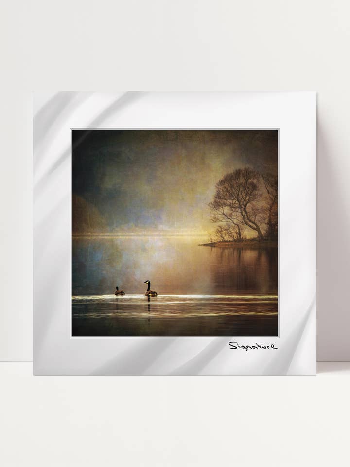 Loch Chon Geese for wholesale by Ecosse Encaustics Cards