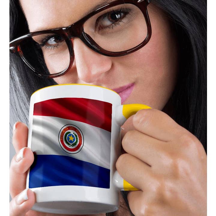 3dRose - Wholesale Coffee Mug - 3dRose, Flag of Paraguay waving in the wind, Mug1