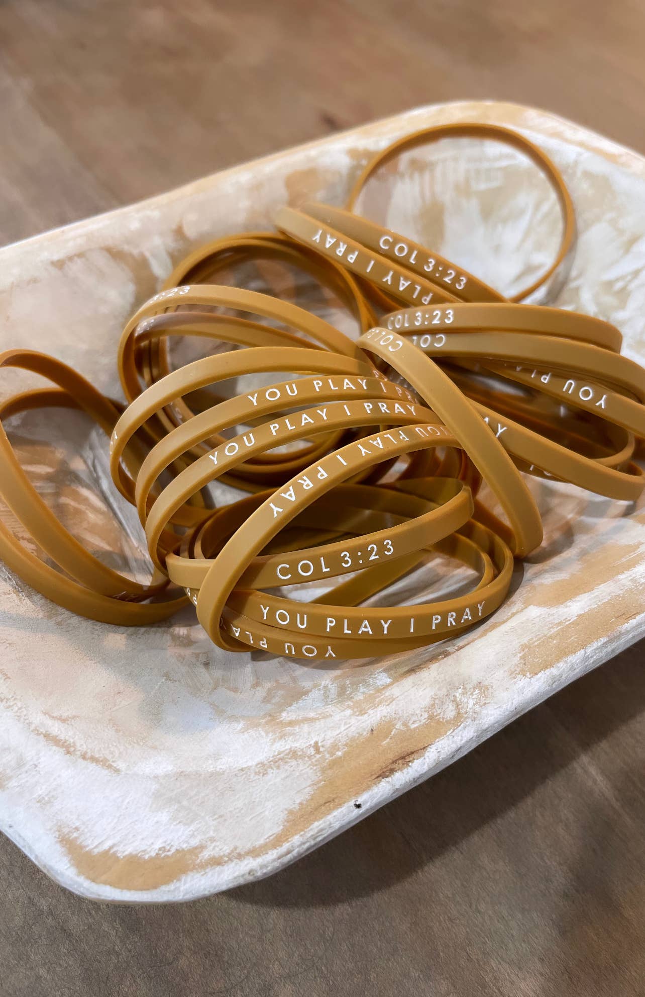 You Play I Pray - Vente Bracelet tissé/tressé -  Bracelets Team Spirit | Cadeau chrétien pour une journée de match | Sport Mom8