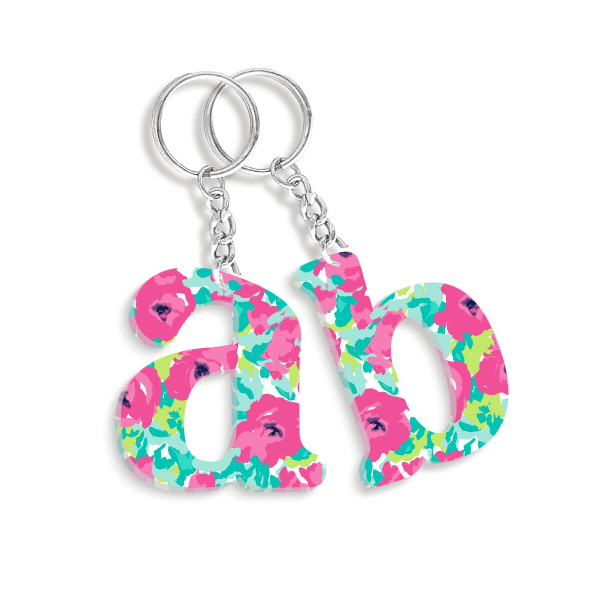 Viv&Lou - Wholesale Keychain - Women's - Grace Single Initial Keychain Pre-Pack0