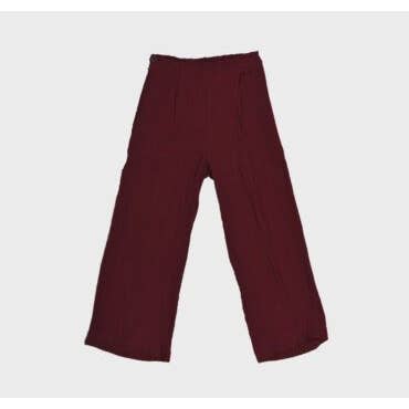 Calças de Musselina Bordeaux Menina por atacado de La ormiga