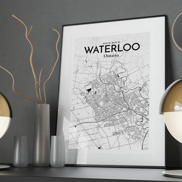 OurPoster.com - Wholesale Poster - Waterloo City Map Poster250