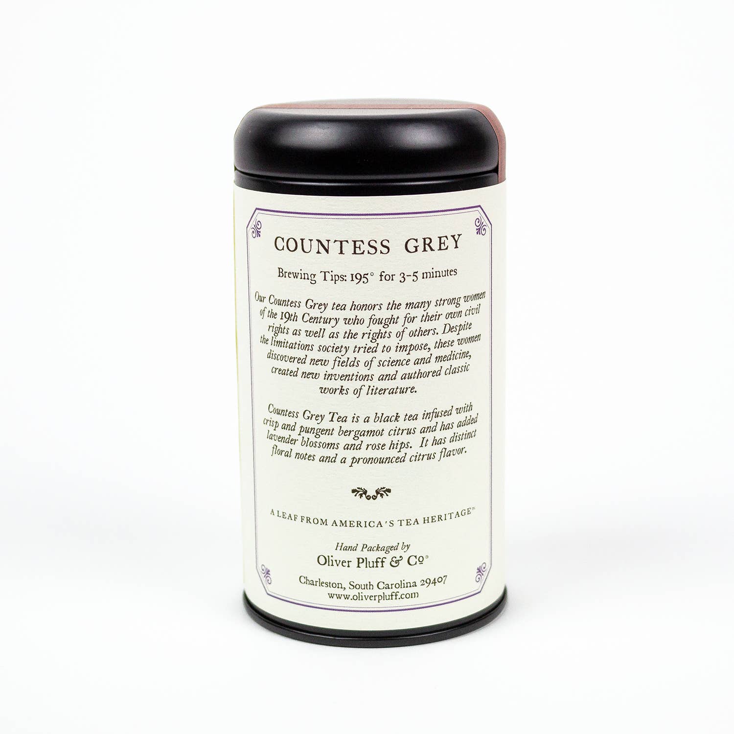 Oliver Pluff & Company - Wholesale Loose Tea - Countess Grey Tea - Loose Tea in Signature Tea Tin3