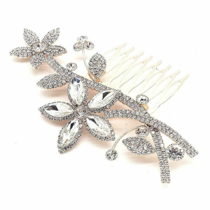 Diacly - Wholesale Hair Pin - Flower Leaf Theme Bridal Series Hair Combs