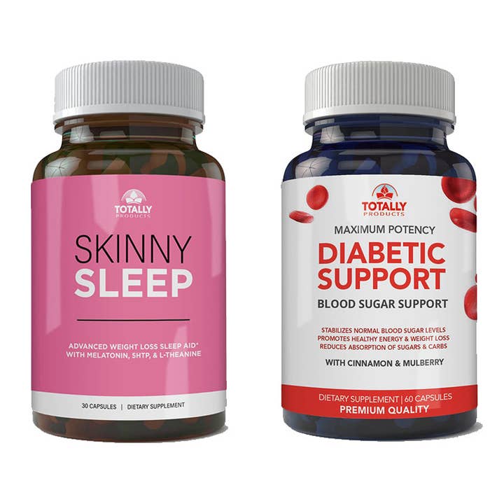 Totally Products - Wholesale Oral supplement/vitamin - Skinny Sleep and Advanced Diabetic Support Combo Pack