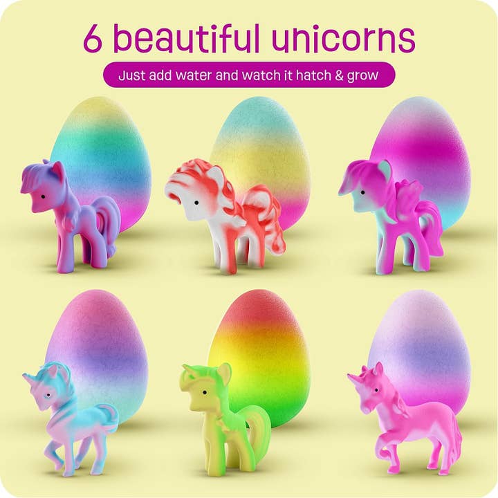 Dan&Darci - Wholesale Toy Set - Kids - Unicorn Hatching Surprise Eggs for Kids - 6 Pack2