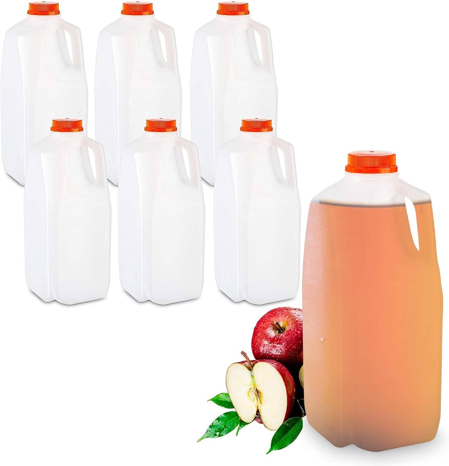 MT Products - Wholesale Water Bottle - MT Products 64 oz. HDPE Plastic Juice/Milk Bottles