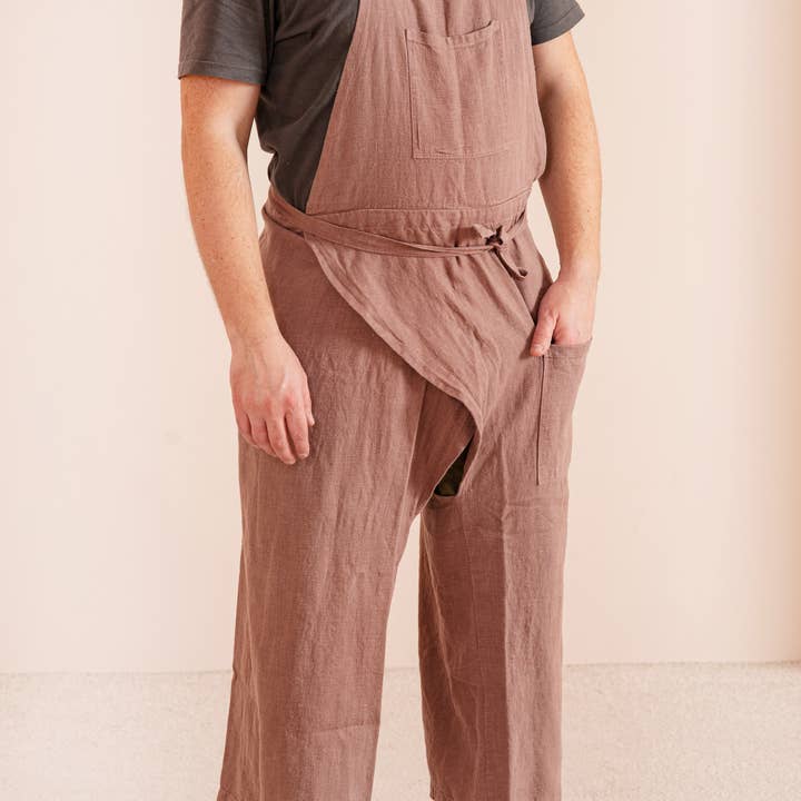 LinenQ - Wholesale Apron - Linen pottery apron in various colors7
