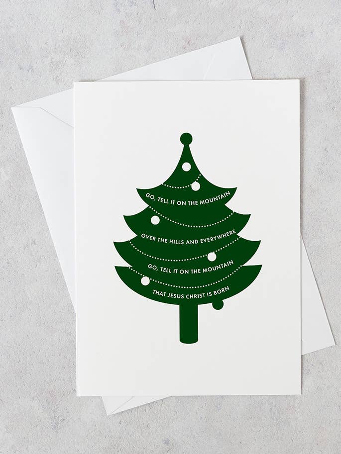 Sapin de Noël : allez, racontez-le sur la montagne pour la vente par Junebug Ink