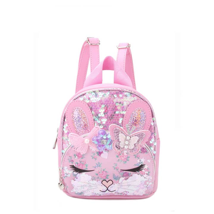 Miss Kiki Bunny Sequins Confetti Micro Mini Backpack for wholesale by OMG Accessories