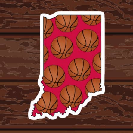 Indiana Basketball Sticker for wholesale by Kase Wear