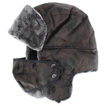 CHAPEAU DE SOLDAT TP01-02, NYLON CAMO - MARRON pour la vente par S & J Gift Inc